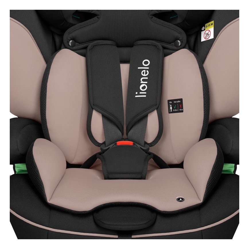 Lionelo - Turvaistuin LEVI i-Size 76-150 cm Beige Latte