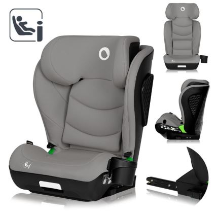 Lionelo - Turvaistuin NEAL i-Size 100-150 cm Harmaa Betoni