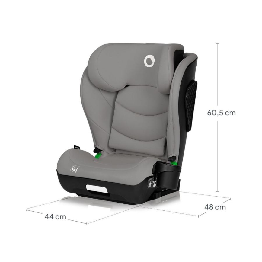 Lionelo - Turvaistuin NEAL i-Size 100-150 cm Harmaa Betoni