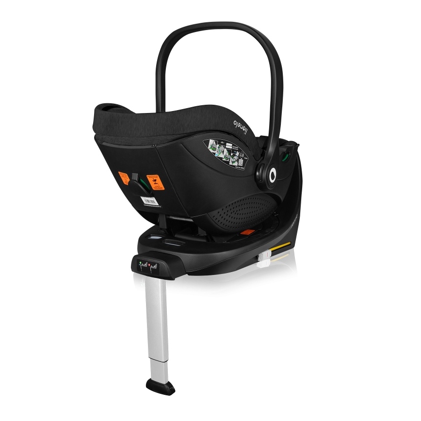 Lionelo - Turvaistuinjalusta MOXIE SET i-Size Base, musta