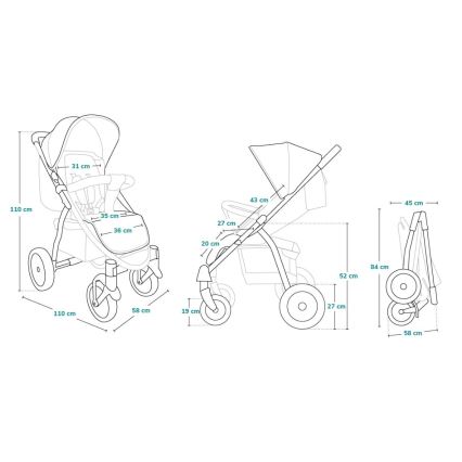 Lionelo - Urheilurattaat ANNET PLUS Concrete