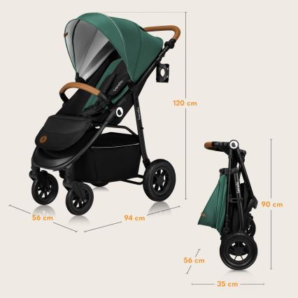 Lionelo - Urheilurattaat NATT Green Emerald