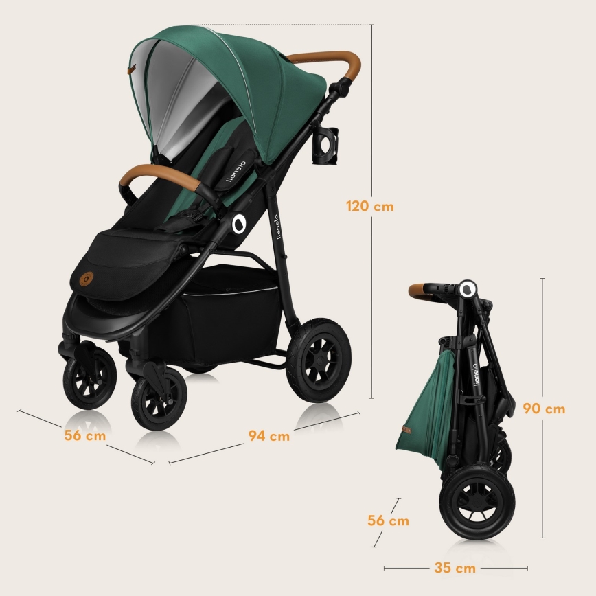 Lionelo - Urheilurattaat NATT Green Emerald