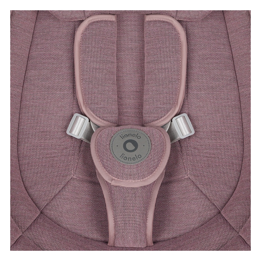 Lionelo - vauvakeinu BLOSSOM melodialla, Pink Mauve + kaukosäädin