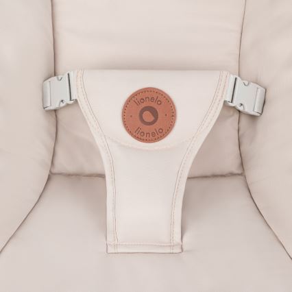 Lionelo - Vauvakeinu melodialla OLIVIA Beige Natural + kaukosäädin