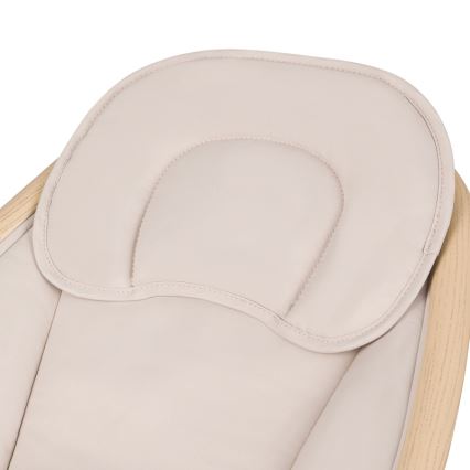 Lionelo - Vauvakeinu melodialla OLIVIA Beige Natural + kaukosäädin