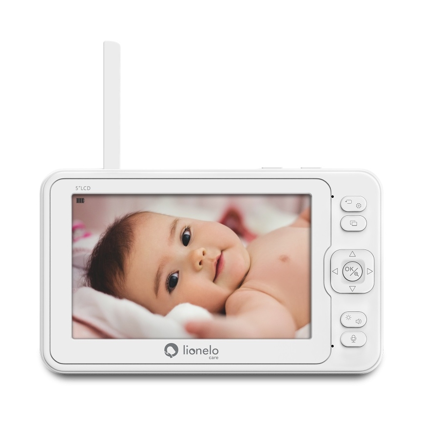 Lionelo - Vauvamonitori näytöllä BABYLINE 8.3 5V 3600 mAh