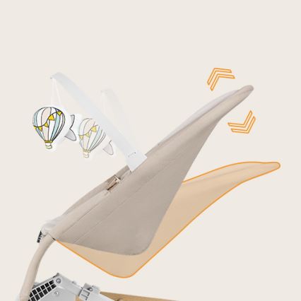 Lionelo - Vauvan keinu LILAC beige
