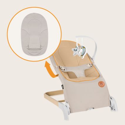 Lionelo - Vauvan keinu LILAC beige
