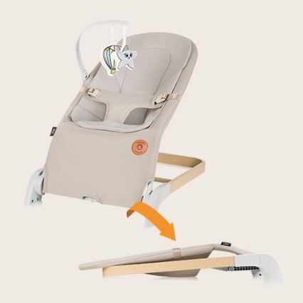 Lionelo - Vauvan keinu LILAC beige