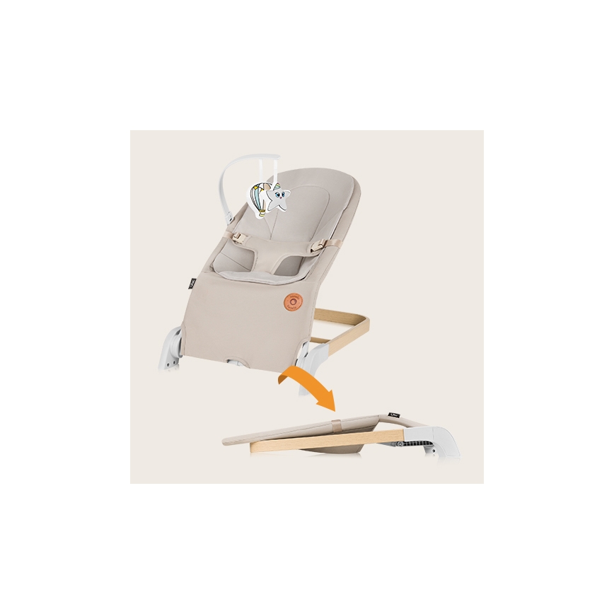 Lionelo - Vauvan keinu LILAC beige