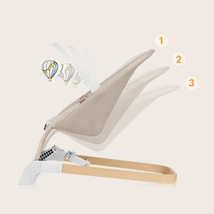 Lionelo - Vauvan keinu LILAC beige