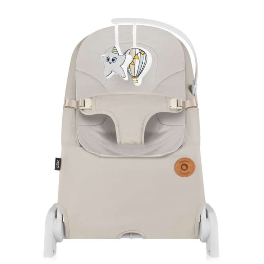 Lionelo - Vauvan keinu LILAC beige
