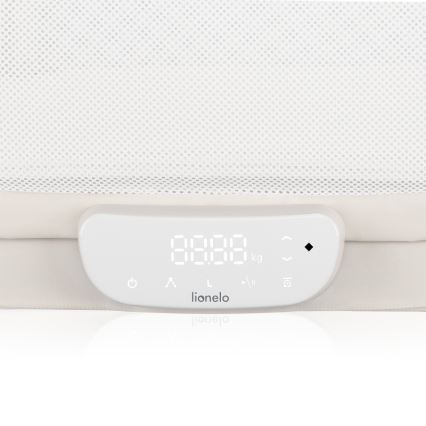 Lionelo - Vauvan pinnasänky integroidulla vaa'alla CORAL White