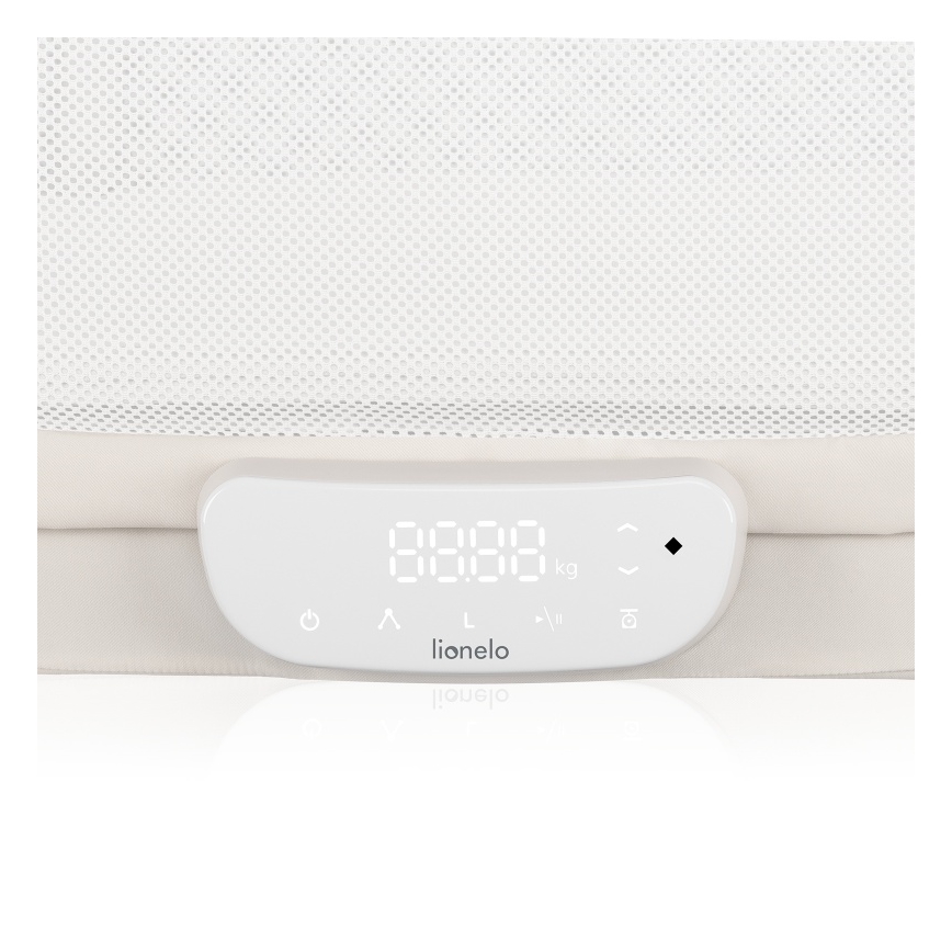 Lionelo - Vauvan pinnasänky integroidulla vaa'alla CORAL White