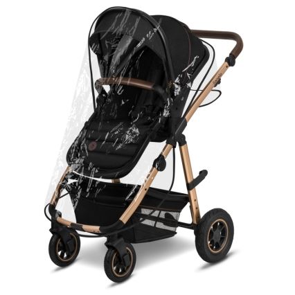 Lionelo - Yhdistelmävaunut 2-in-1 AMBER Black Onyx