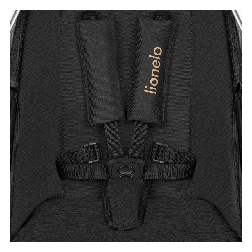 Lionelo - Yhdistelmävaunut 2-in-1 AMBER Black Onyx