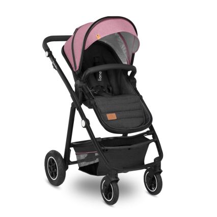 Lionelo - Yhdistelmävaunut 2-in-1 AMBER Pink Rose