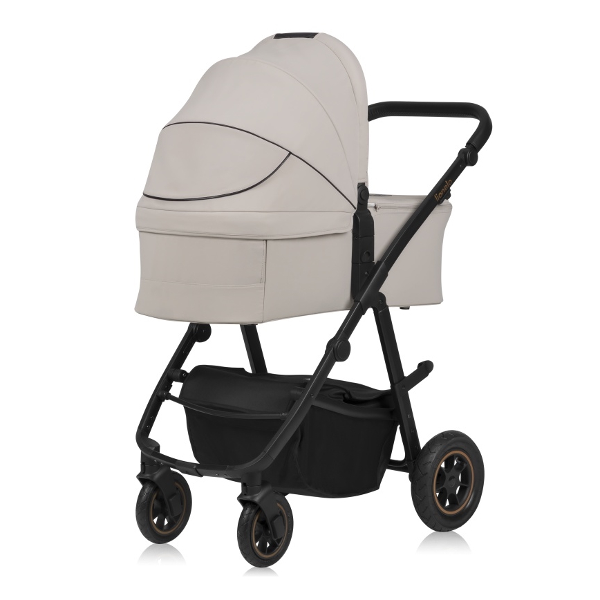 Lionelo - Yhdistelmävaunut 2-in-1 AMBER PLUS Beige Sand