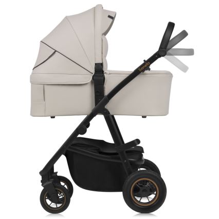 Lionelo - Yhdistelmävaunut 2-in-1 AMBER PLUS Beige Sand