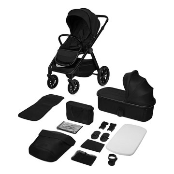 Lionelo - yhdistelmävaunut 2-in-1 LAYLA Black Onyx