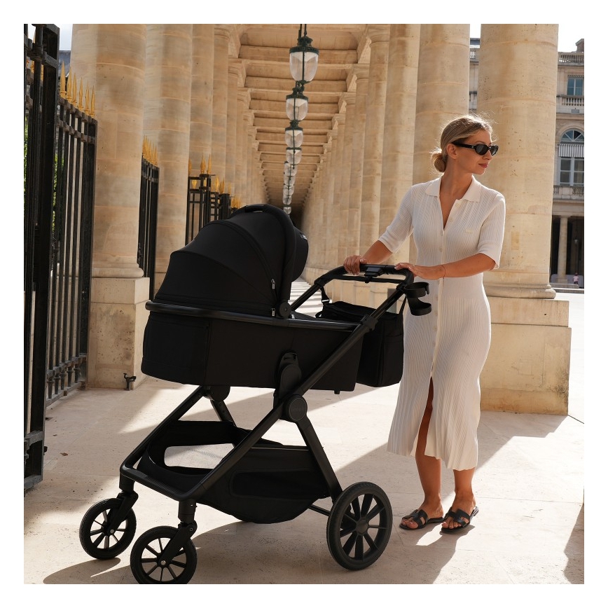 Lionelo - yhdistelmävaunut 2-in-1 LAYLA Black Onyx