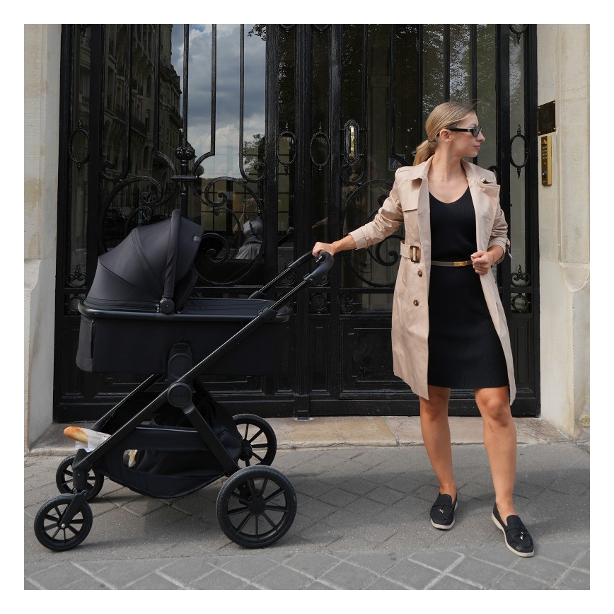 Lionelo - yhdistelmävaunut 2-in-1 LAYLA Black Onyx