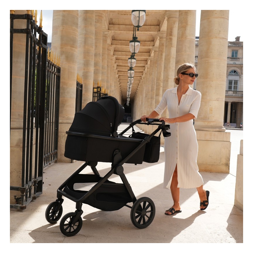 Lionelo - yhdistelmävaunut 2-in-1 LAYLA Black Onyx
