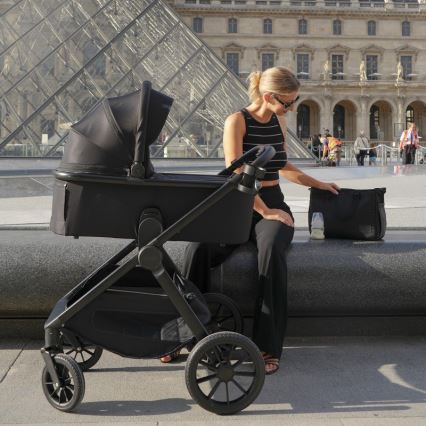 Lionelo - yhdistelmävaunut 2-in-1 LAYLA Black Onyx