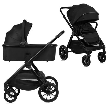 Lionelo - yhdistelmävaunut 2-in-1 LAYLA Black Onyx