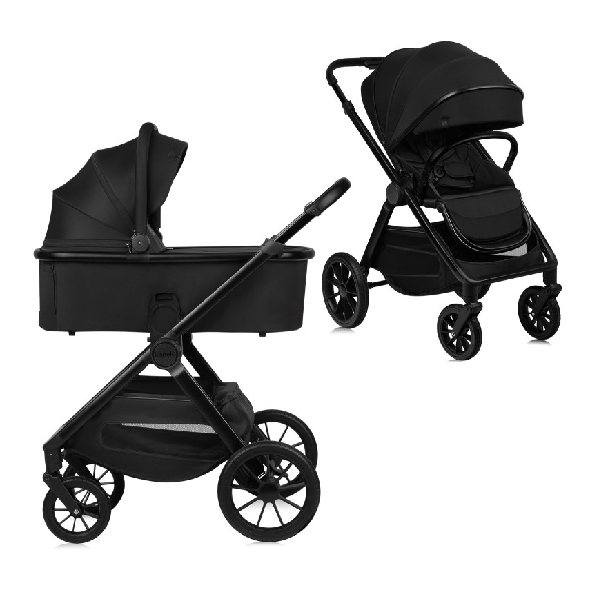 Lionelo - yhdistelmävaunut 2-in-1 LAYLA Black Onyx