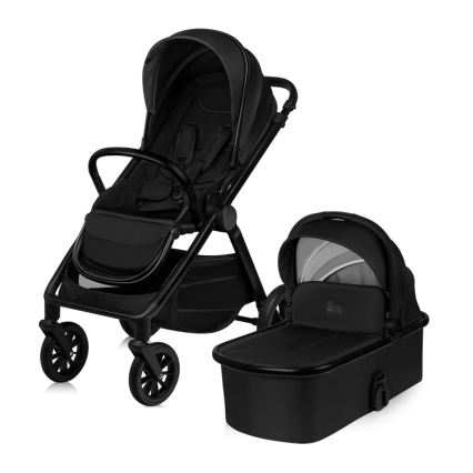 Lionelo - yhdistelmävaunut 2-in-1 LAYLA Black Onyx