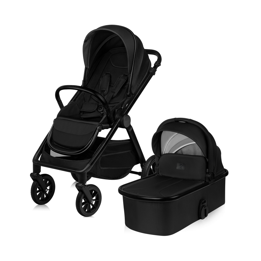 Lionelo - yhdistelmävaunut 2-in-1 LAYLA Black Onyx
