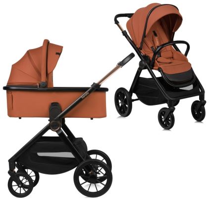 Lionelo - yhdistelmävaunut 2-in-1 LAYLA Brown Rust