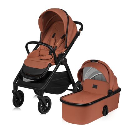 Lionelo - yhdistelmävaunut 2-in-1 LAYLA Brown Rust