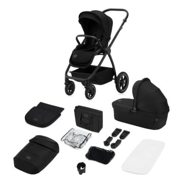 Lionelo - yhdistelmävaunut 2-in-1 MERIL Black Onyx