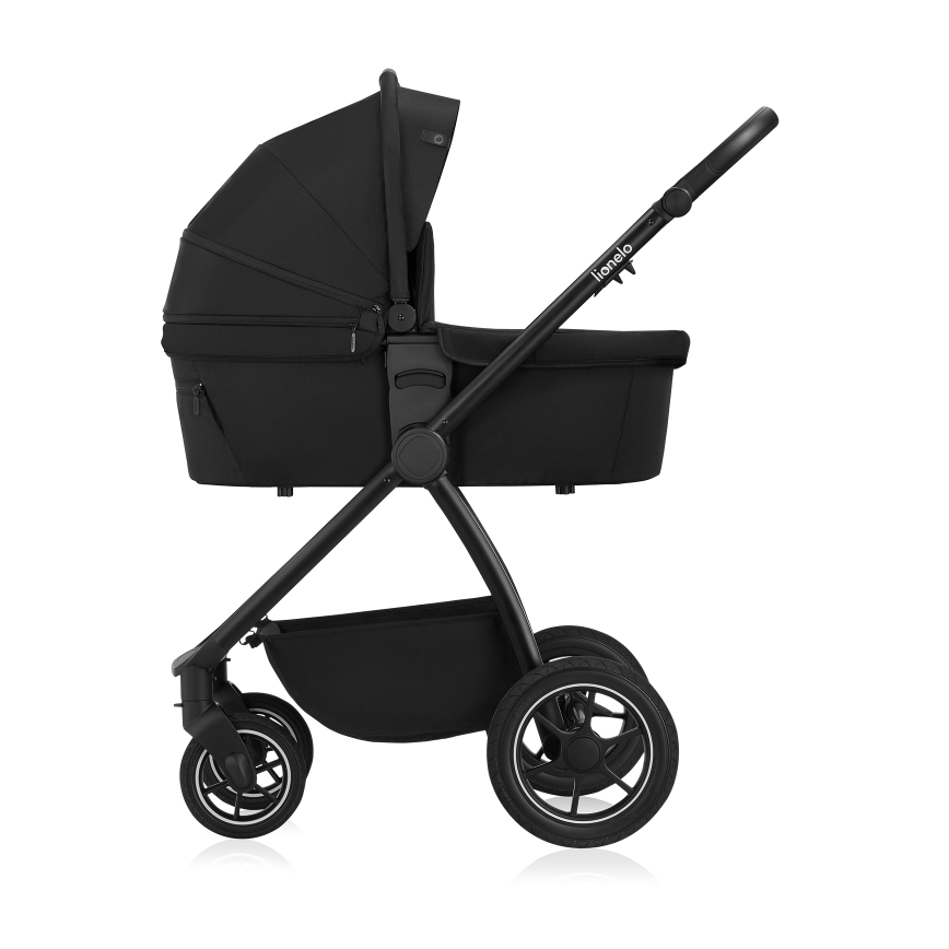 Lionelo - yhdistelmävaunut 2-in-1 MERIL Black Onyx