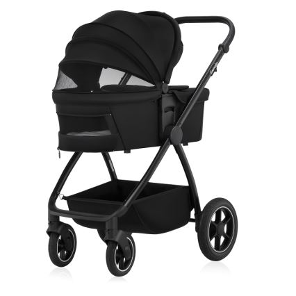 Lionelo - yhdistelmävaunut 2-in-1 MERIL Black Onyx