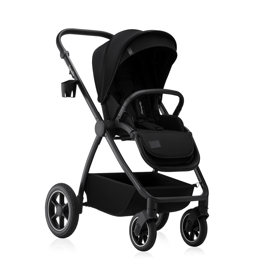 Lionelo - yhdistelmävaunut 2-in-1 MERIL Black Onyx