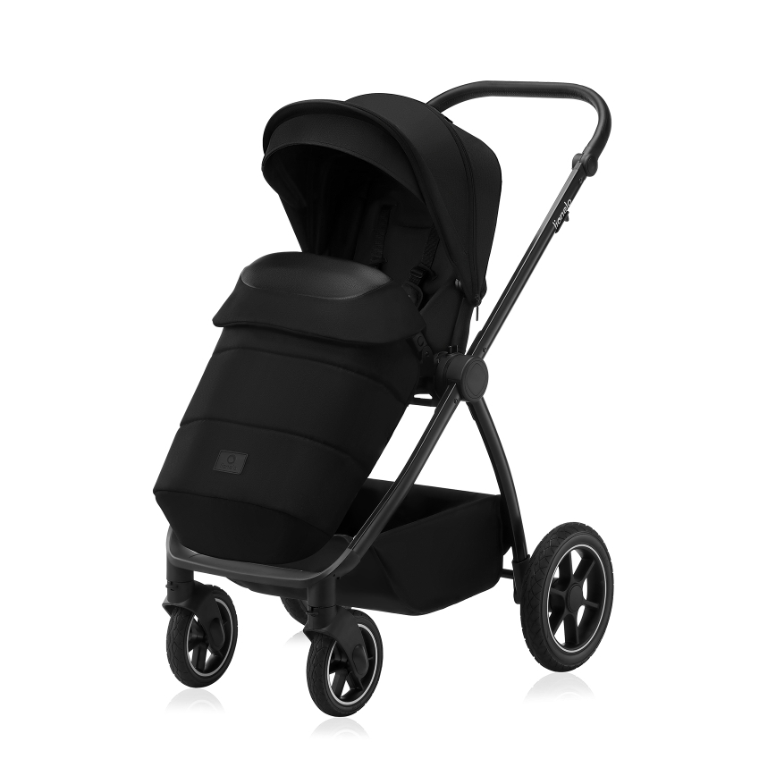 Lionelo - yhdistelmävaunut 2-in-1 MERIL Black Onyx