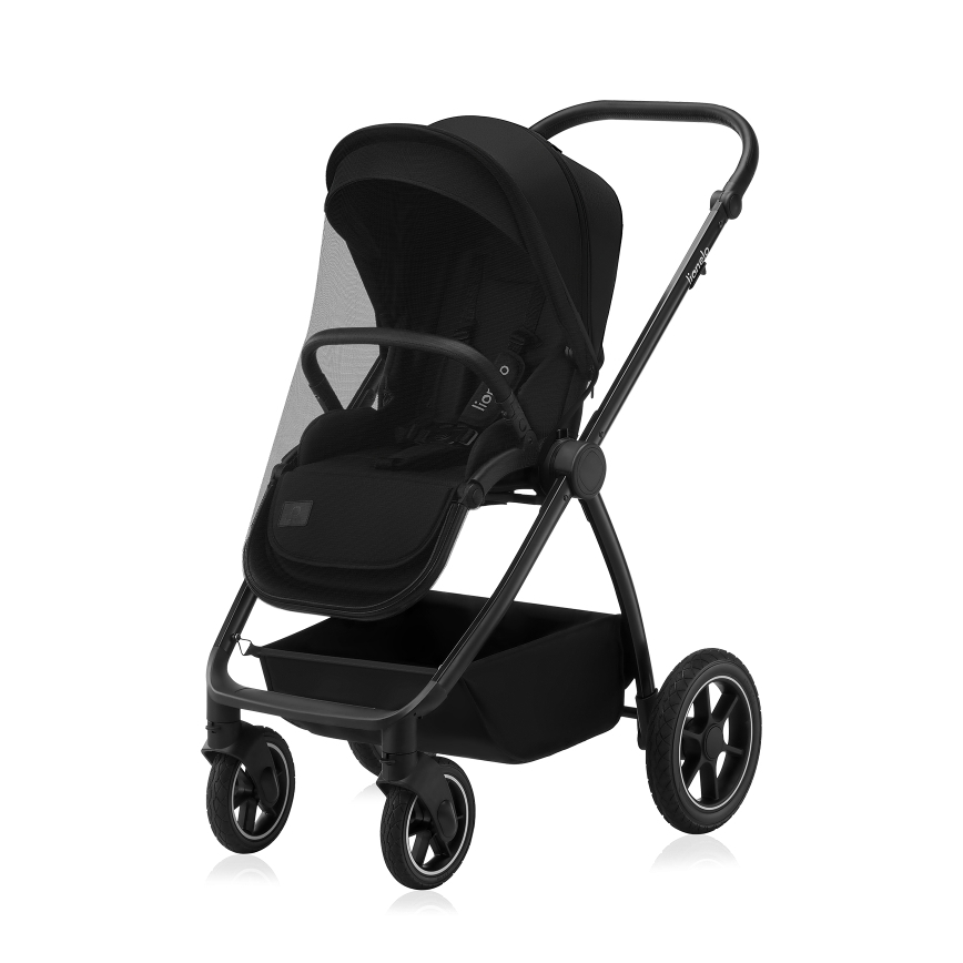 Lionelo - yhdistelmävaunut 2-in-1 MERIL Black Onyx