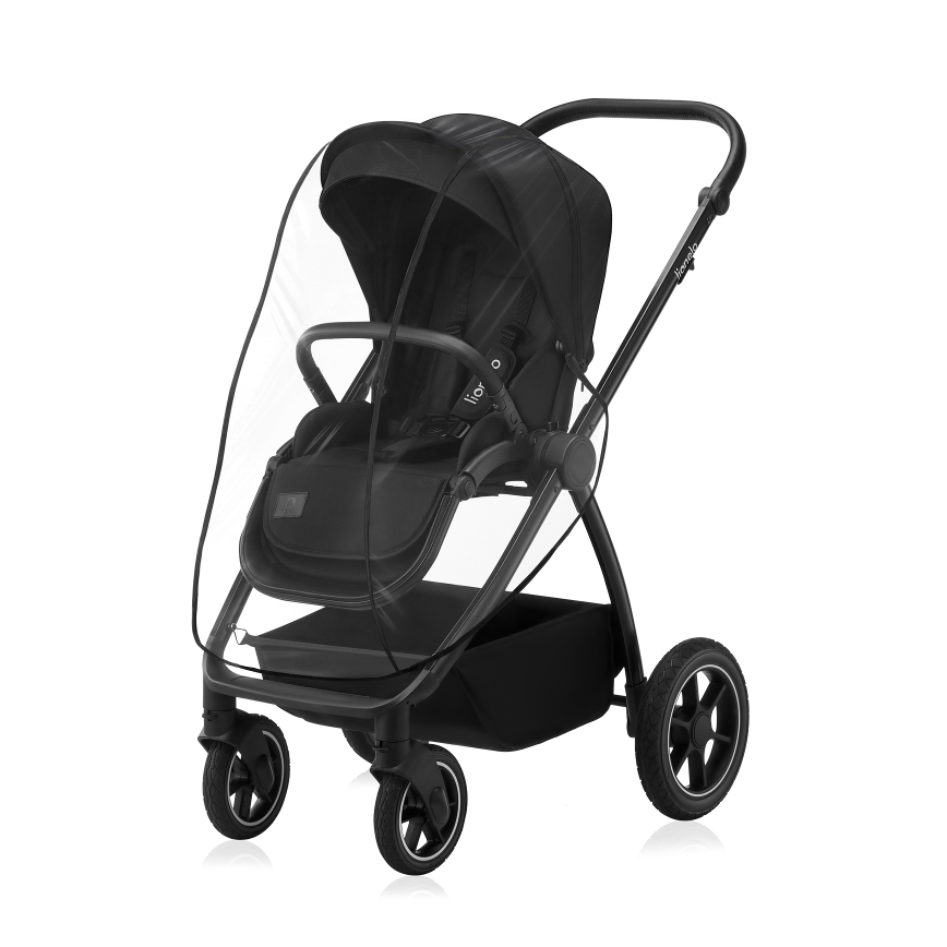 Lionelo - yhdistelmävaunut 2-in-1 MERIL Black Onyx