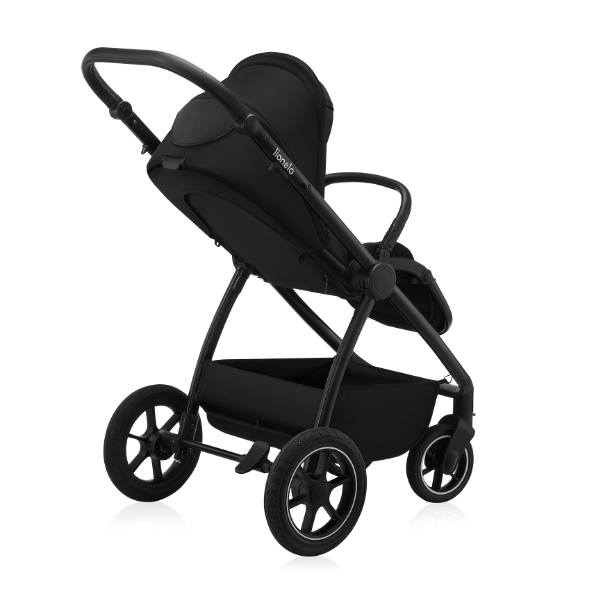 Lionelo - yhdistelmävaunut 2-in-1 MERIL Black Onyx