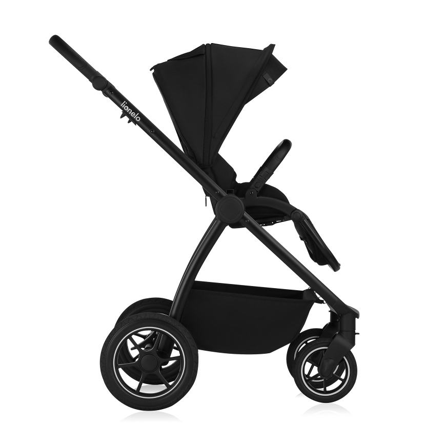 Lionelo - yhdistelmävaunut 2-in-1 MERIL Black Onyx