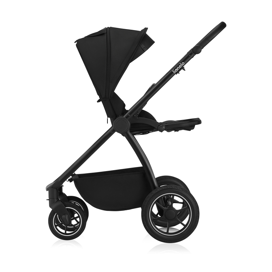 Lionelo - yhdistelmävaunut 2-in-1 MERIL Black Onyx