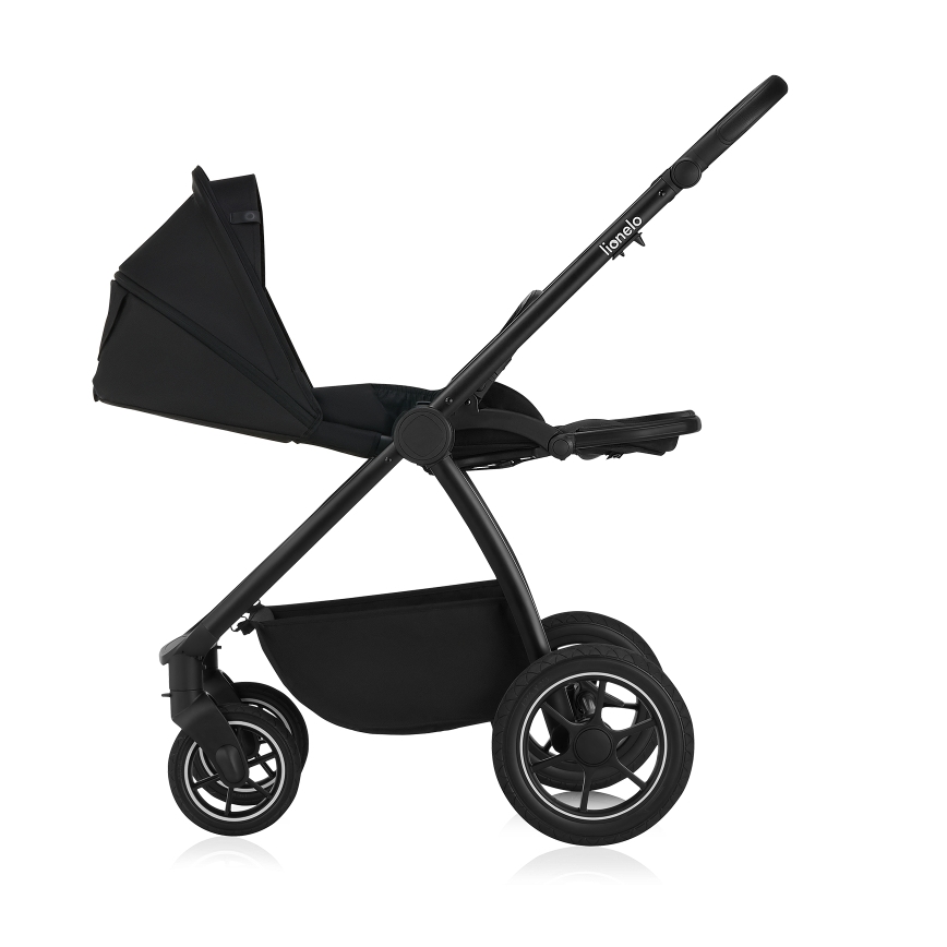 Lionelo - yhdistelmävaunut 2-in-1 MERIL Black Onyx