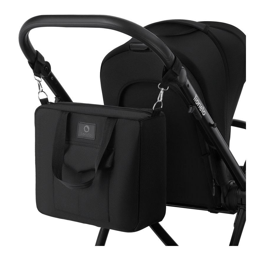 Lionelo - yhdistelmävaunut 2-in-1 MERIL Black Onyx