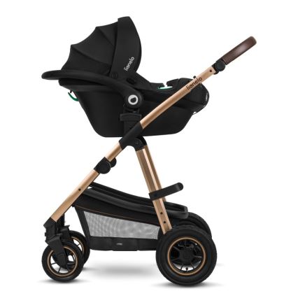 Lionelo - Yhdistelmävaunut 3-in-1 AMBER Black Onyx