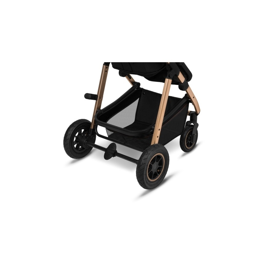 Lionelo - Yhdistelmävaunut 3-in-1 AMBER Black Onyx