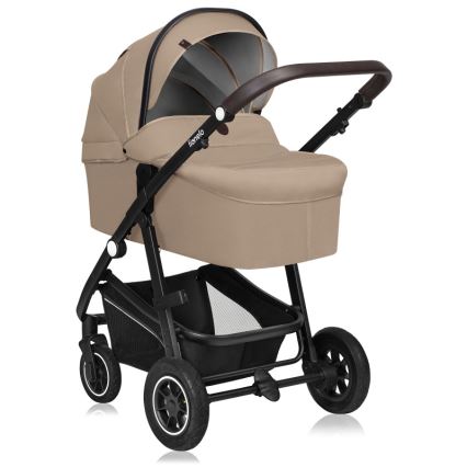 Lionelo - Yhdistelmävaunut 3-in-1 BIANKA beige hiekka